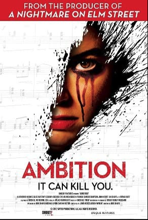 Ambition (2019) horror thriller film starring Katherine Hughes, Sonoya Mizuno, Jared Bankens - post-production supervised by Dale Tanguay, Carbon Arc Media