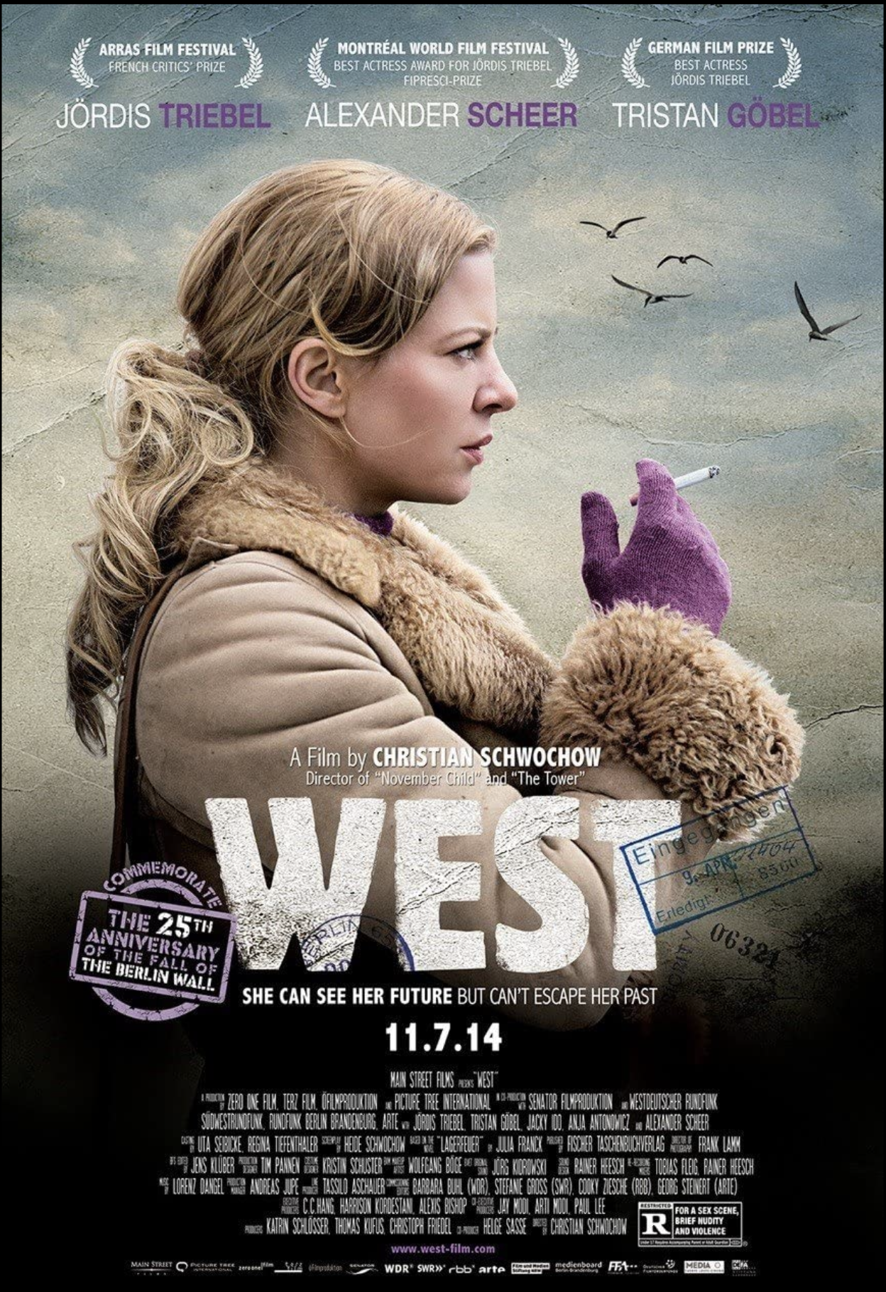 West (2014) drama film starring Jördis Triebel, Tristan Göbel - post-production supervised by Dale Tanguay, Carbon Arc Media